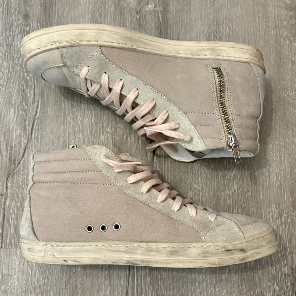 P448 | Women's Size‎ 39/8.5-9 High Top Skate Sneakers in Crystal